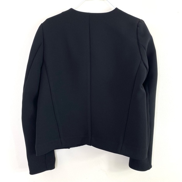 SANDRO Paris White Lapels Blazer Jackets in Black - Picture 3 of 10